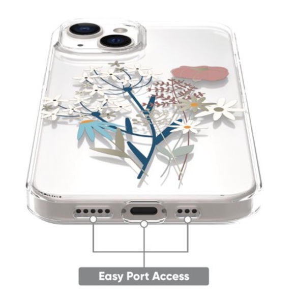 onn. Wildflower Bouquet Phone Case for iPhone 13 - Picture 2 of 4